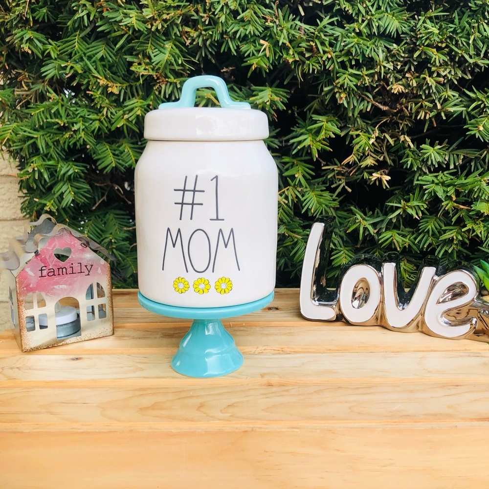 Rae Dunn #1 MOM baby canister